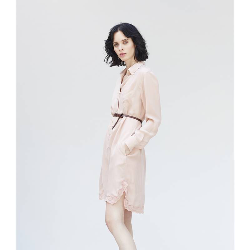 Vestido Cinturón Cupro