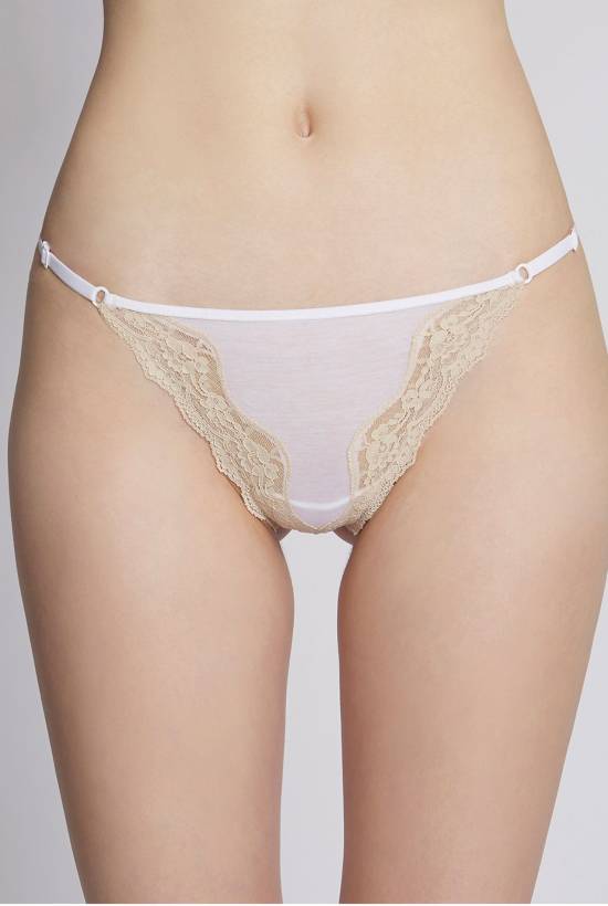 Cotton Triangle-shaped-G-string knickers