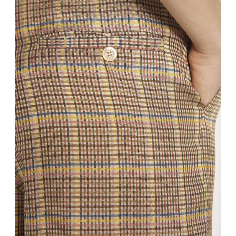 Viscose gingham trousers 