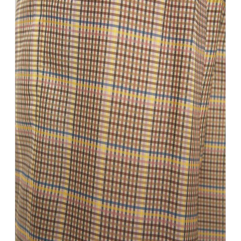Viscose gingham trousers 