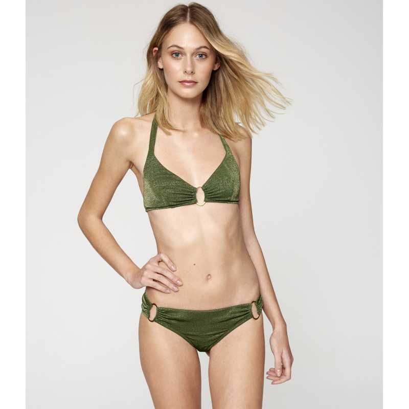 Bikini Top Cuello Brillo