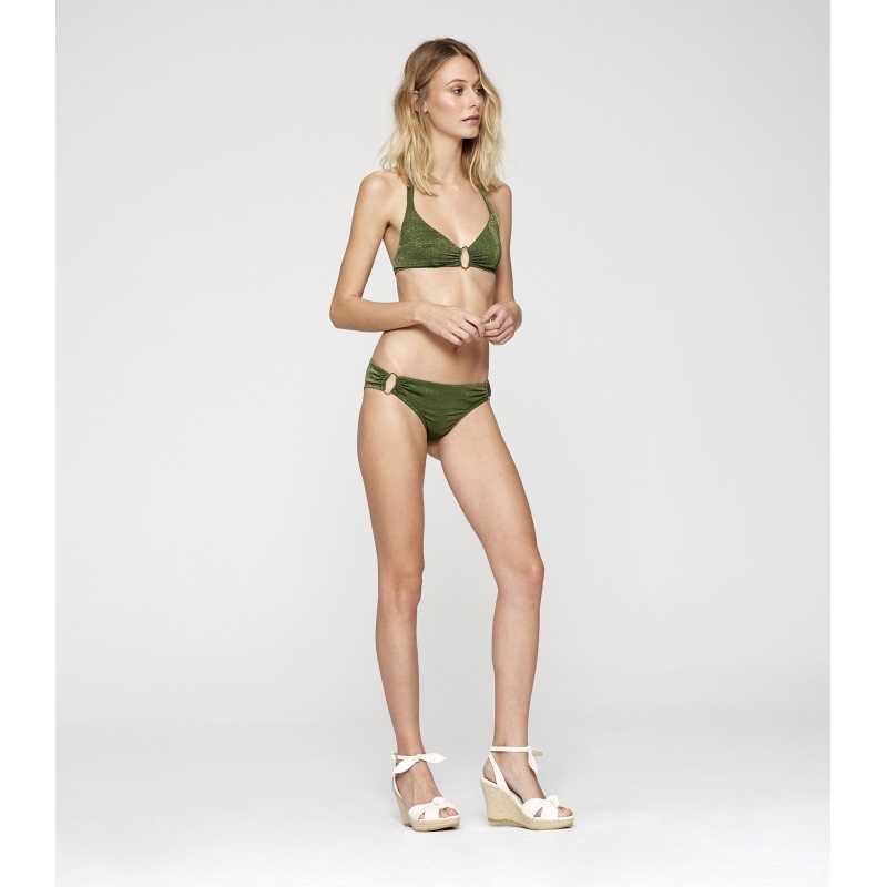 Bikini Top Cuello Brillo
