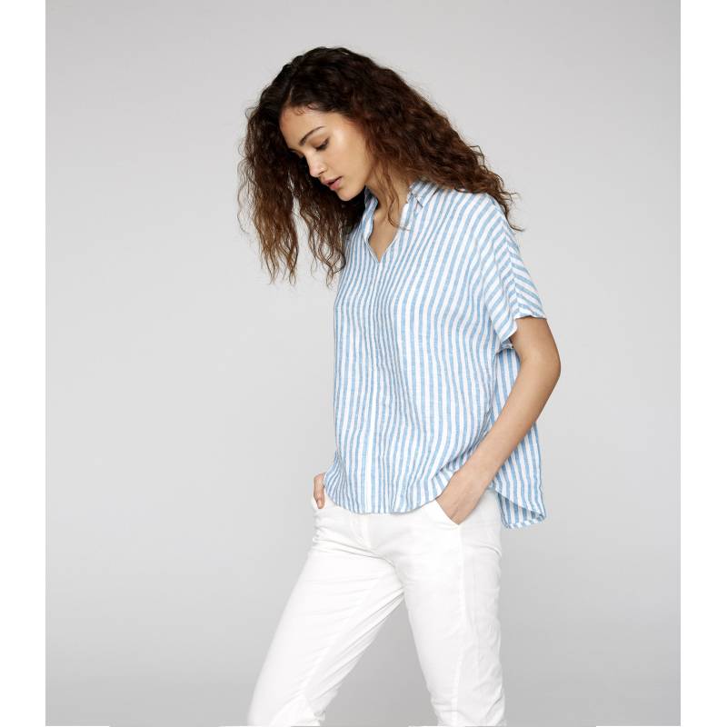 Capri Short Sleeved Striped Shirt