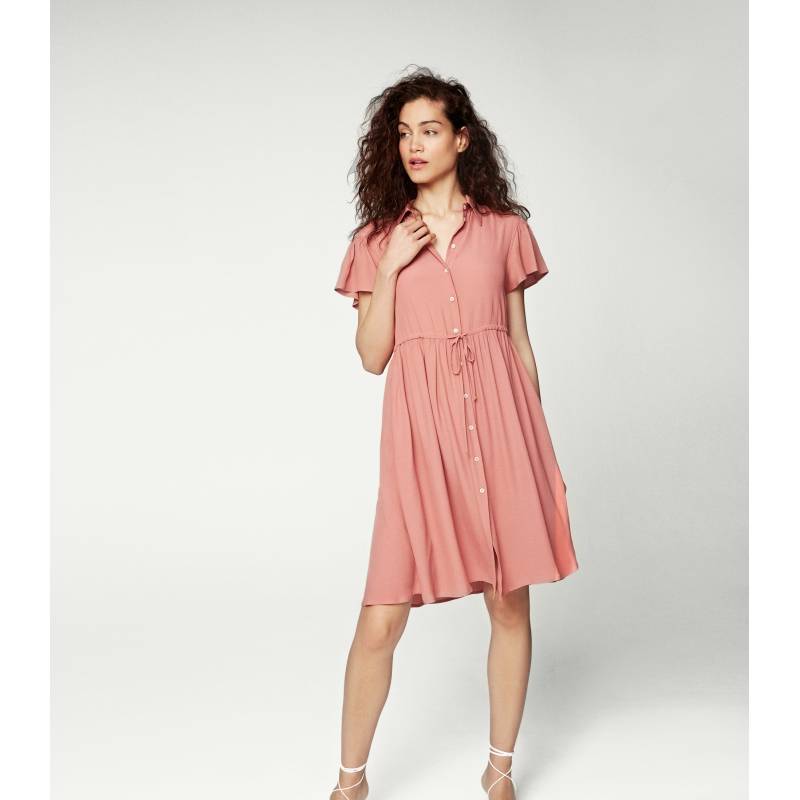 Crepe Viscose Short Sleeved Dress