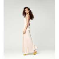 Silk Strapless Long Dress TCN