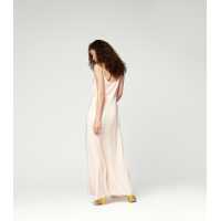 Silk Strapless Long Dress TCN