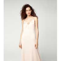 Silk Strapless Long Dress TCN