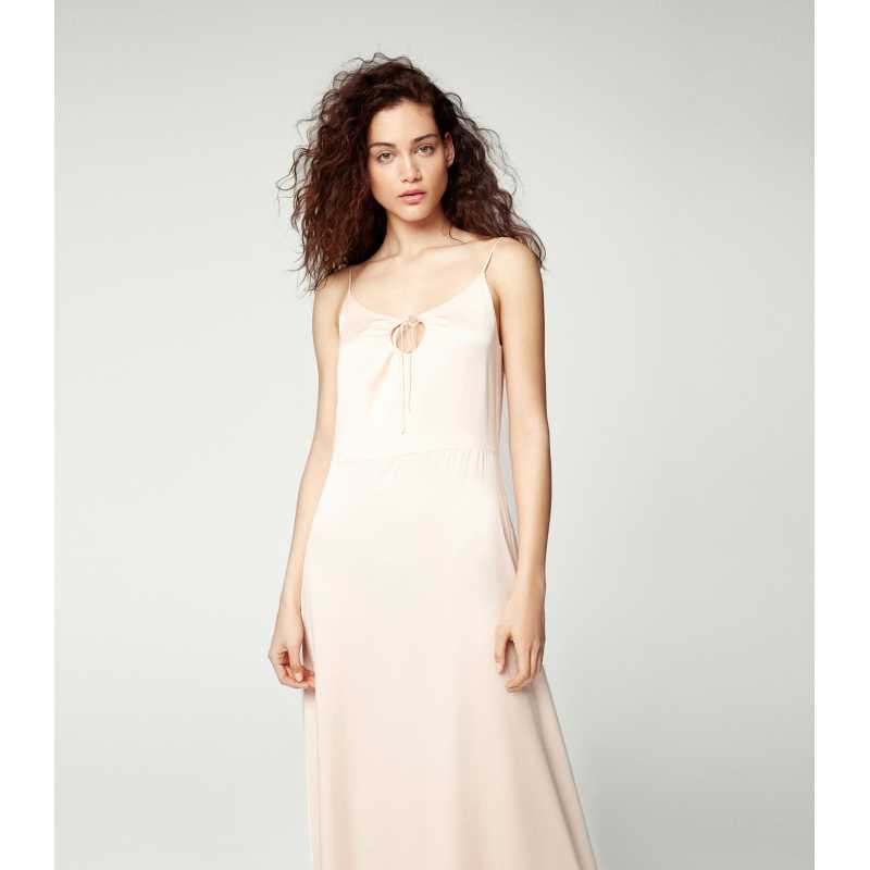 Vestido Largo Tirantes Seda