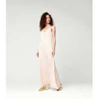 Silk Strapless Long Dress TCN
