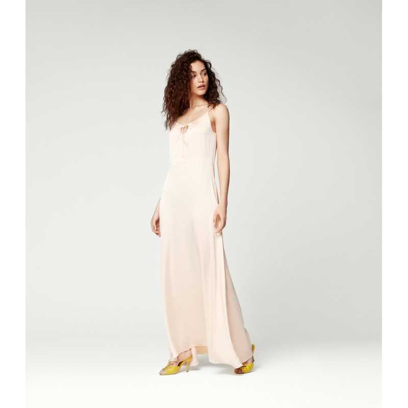 Vestido Largo Tirantes Seda